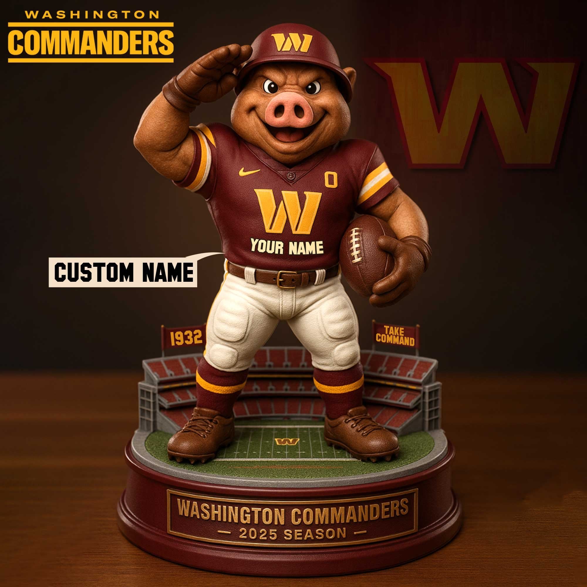 Full Premium NFL X Figure Acrylic Plaque - Best Gifts For Fans