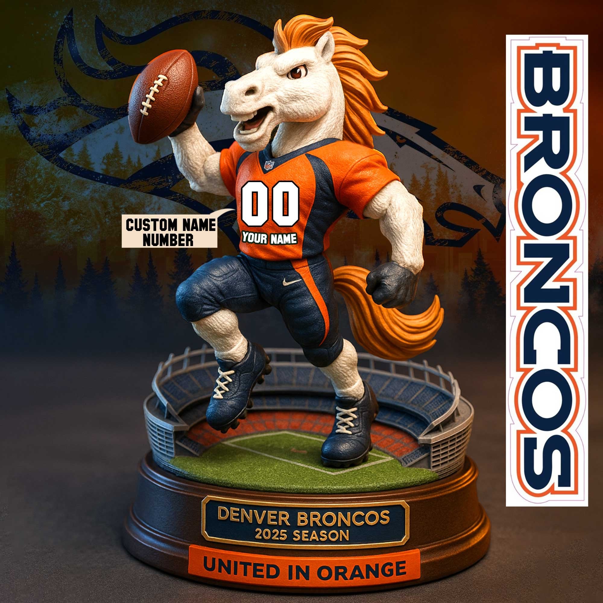 Full Premium NFL X Figure Acrylic Plaque - Best Gifts For Fans