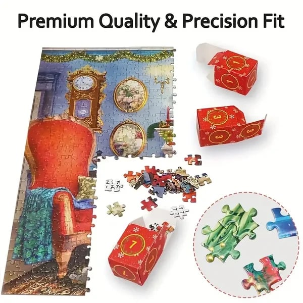 🔥Christmas Advent Calendar Jigsaw Puzzle 1000pcs