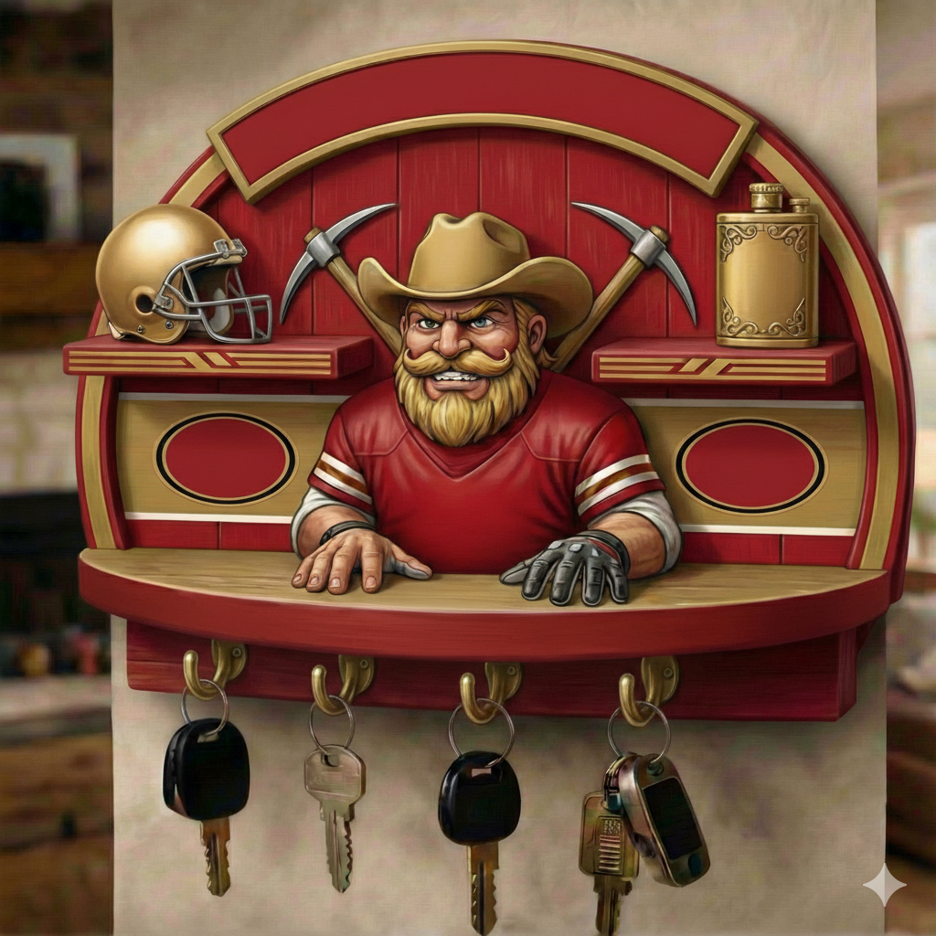 San Francisco 49ers Wall Key Holder