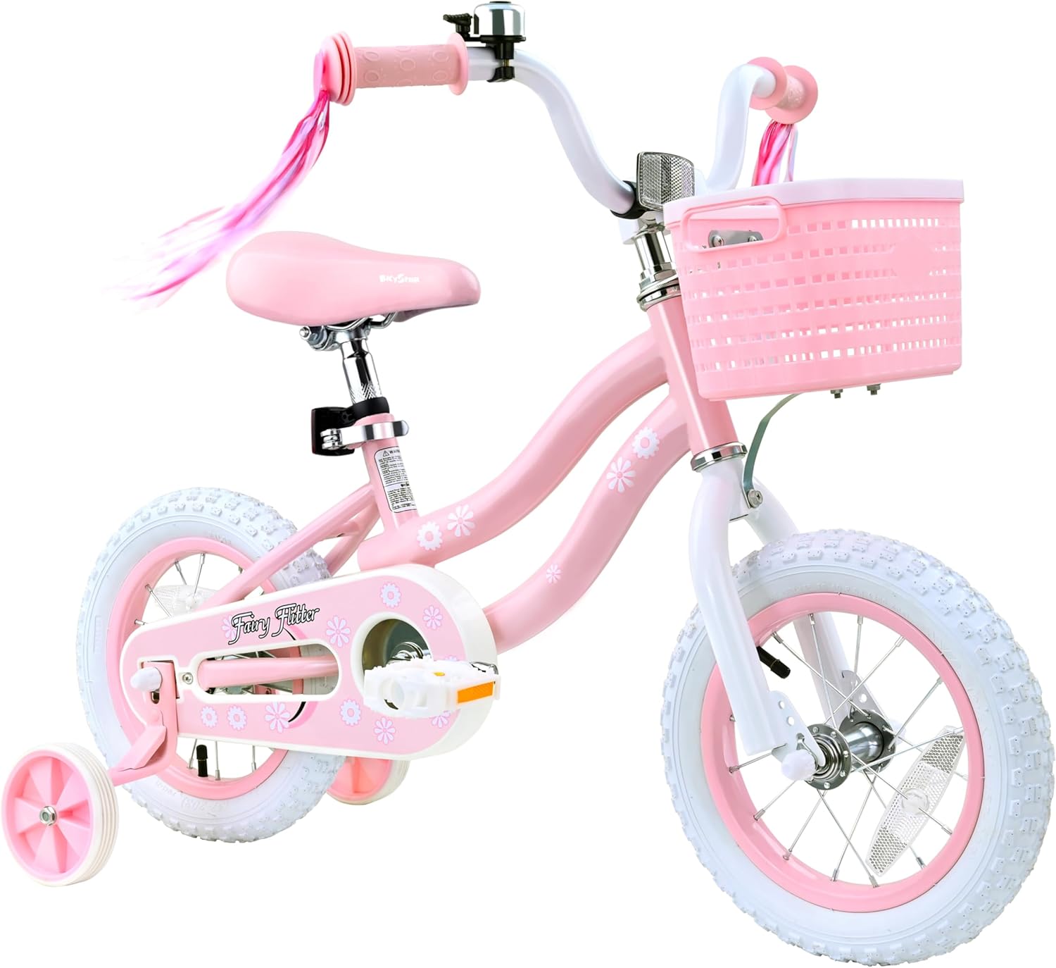 Kids Princess Bike with Training Wheels