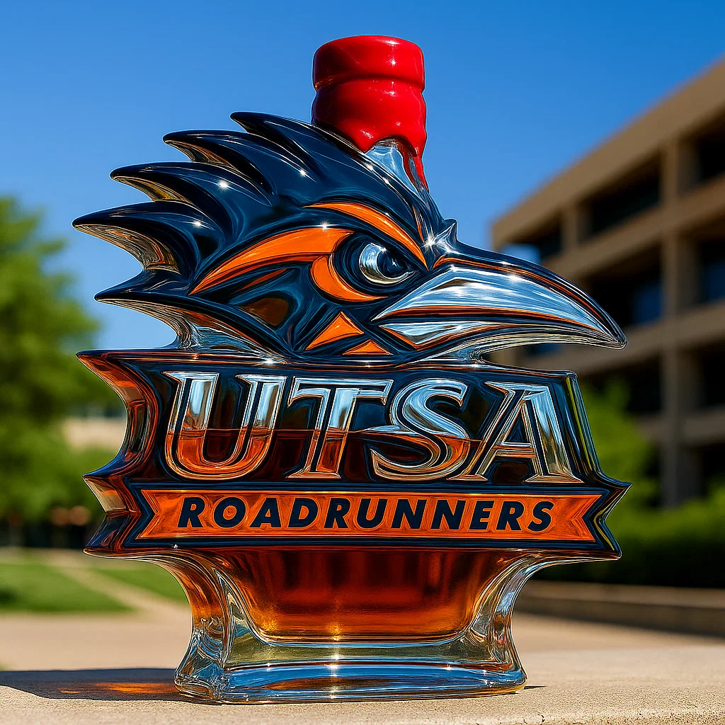 UTSA Roadrunners Whiskey Bottle