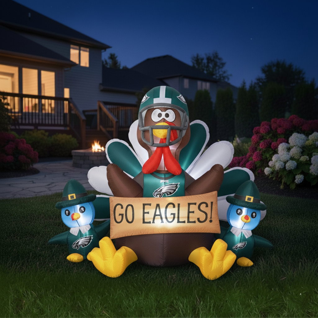 🦃 NFL Team Inflatable Thanksgiving Turkey Decoration