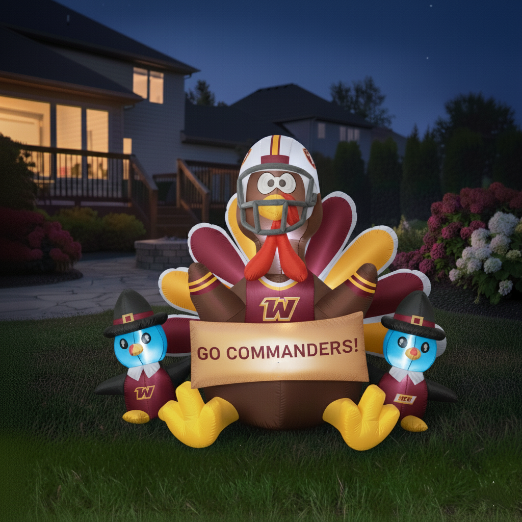 🦃 NFL Team Inflatable Thanksgiving Turkey Decoration