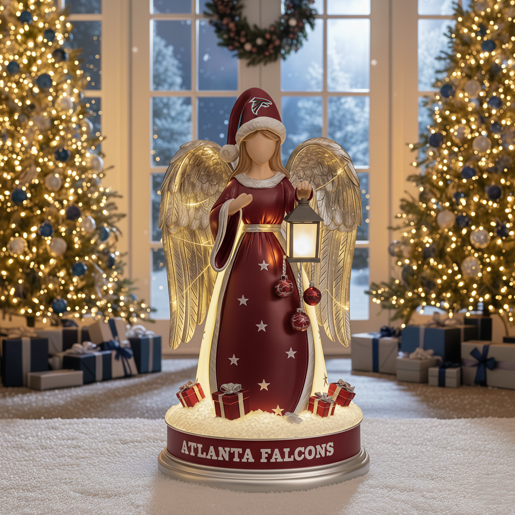 Holiday Guardian Angel Statue - Festive Home Decor