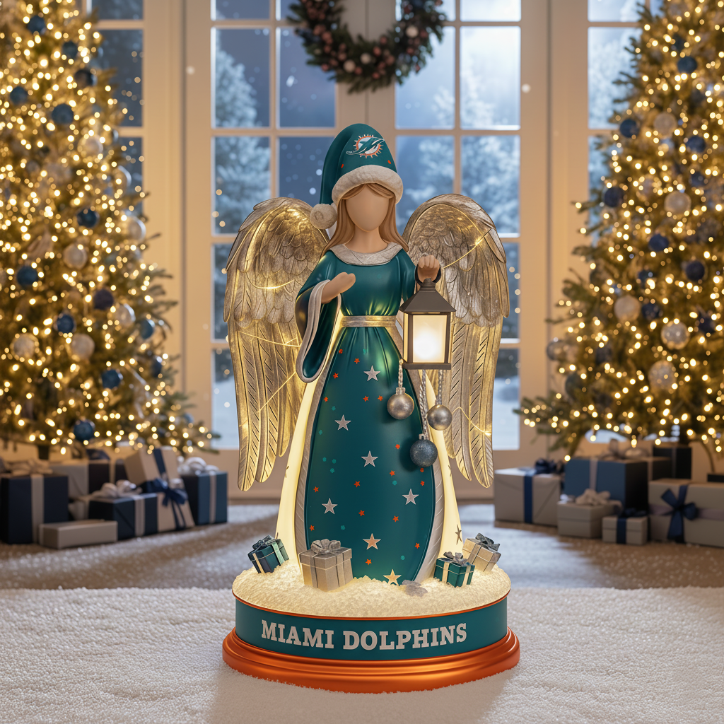 Holiday Guardian Angel Statue - Festive Home Decor