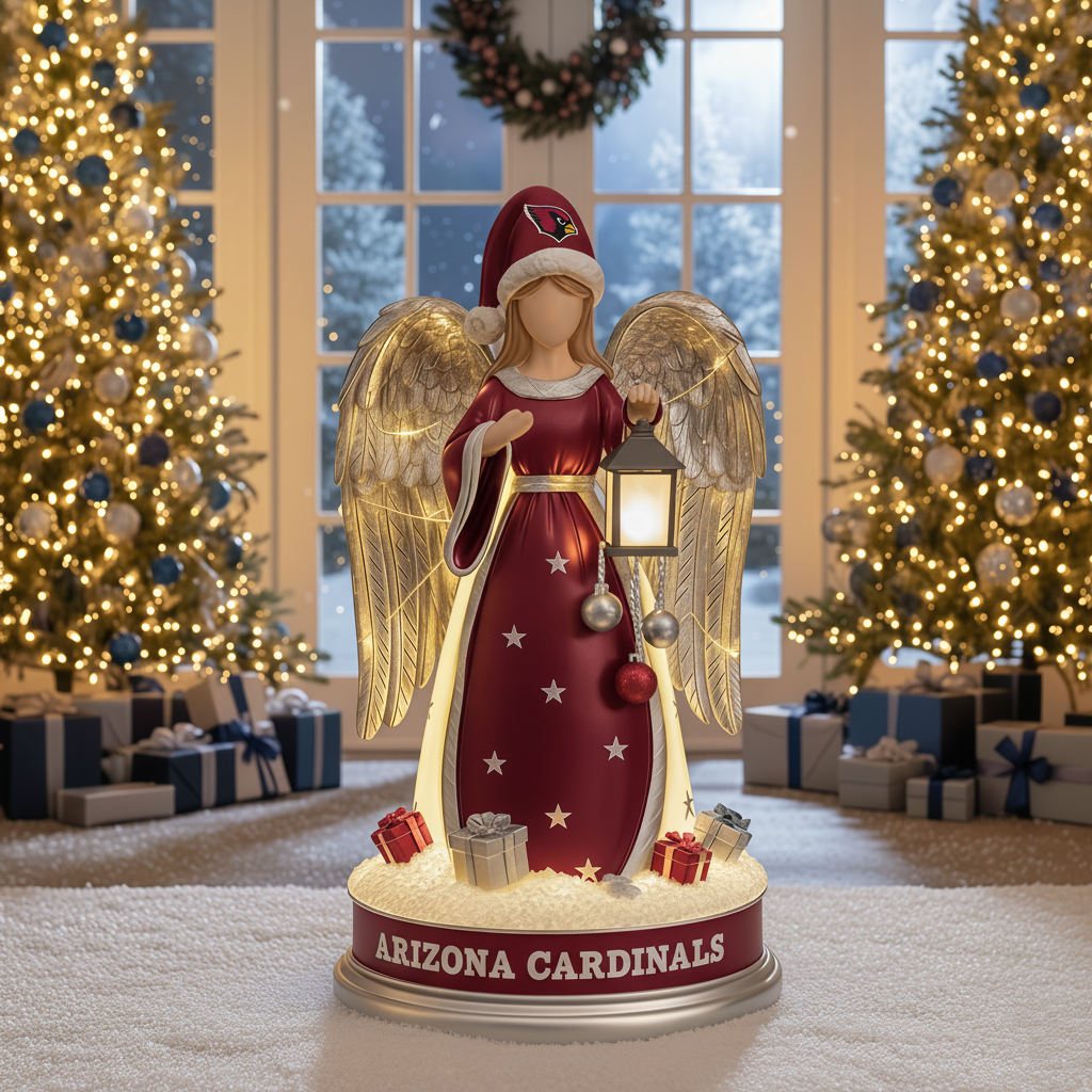 Holiday Guardian Angel Statue - Festive Home Decor