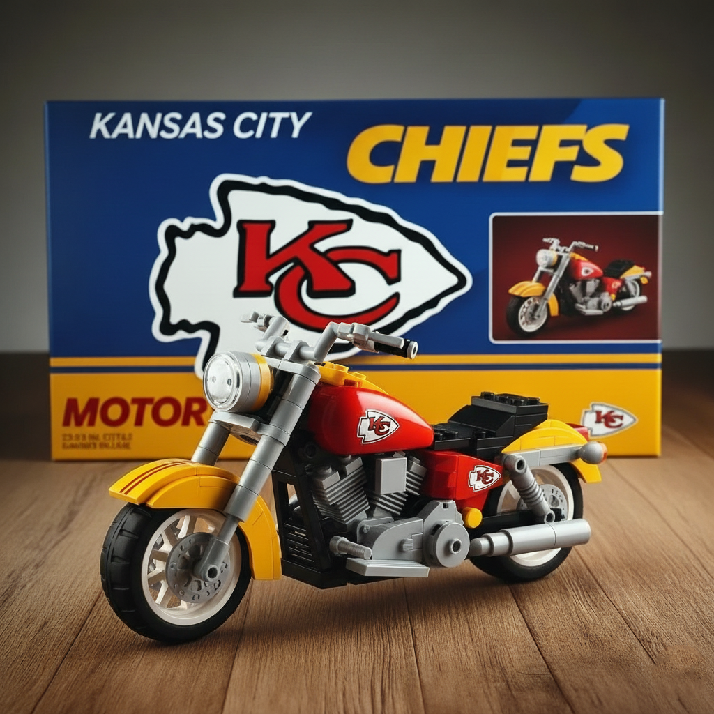 🔥Buy 2 Get 2 Free 🔥🏈NFL Team Lego Motorcycle