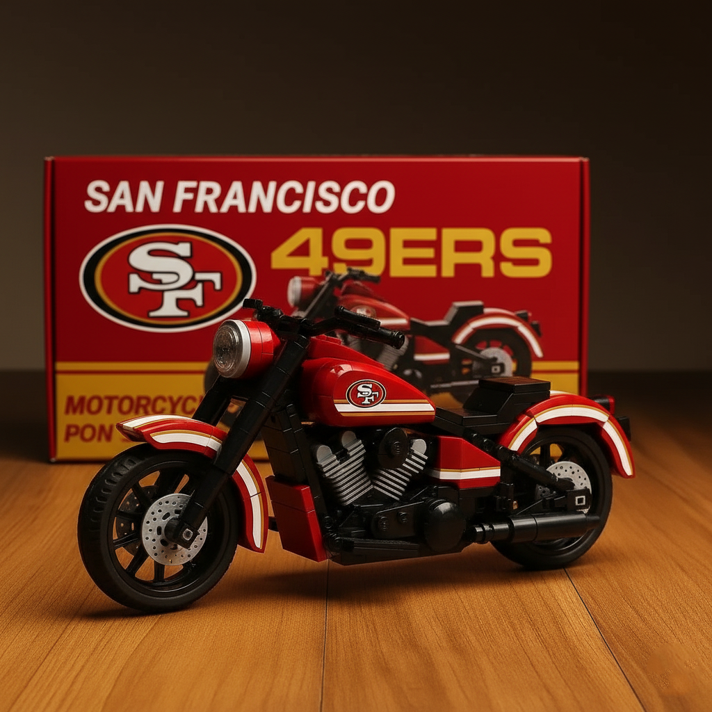 🔥Buy 2 Get 2 Free 🔥🏈NFL Team Lego Motorcycle