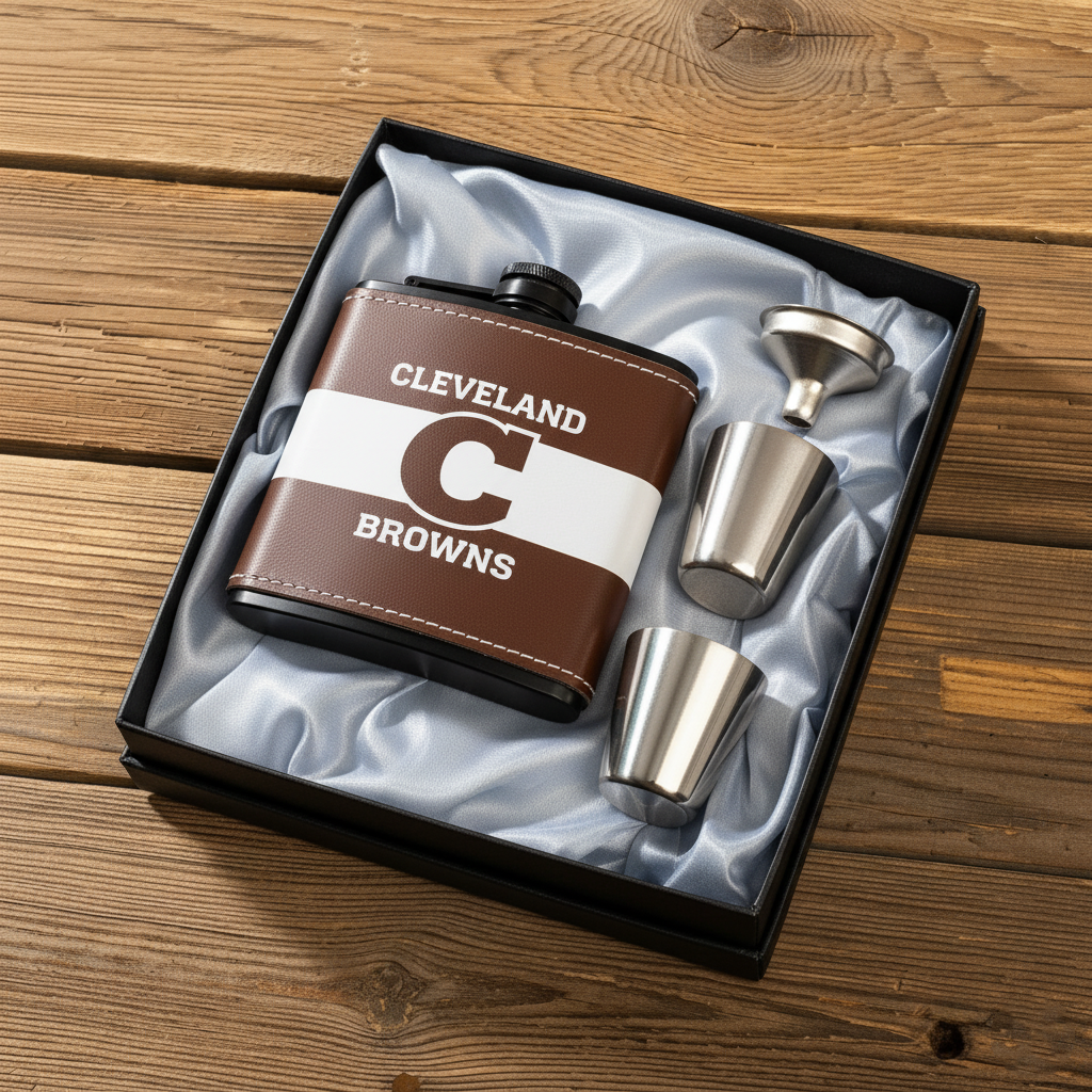 🔥Buy 2 Get 2 Free 🔥🏈NFL Team  Leather Flask