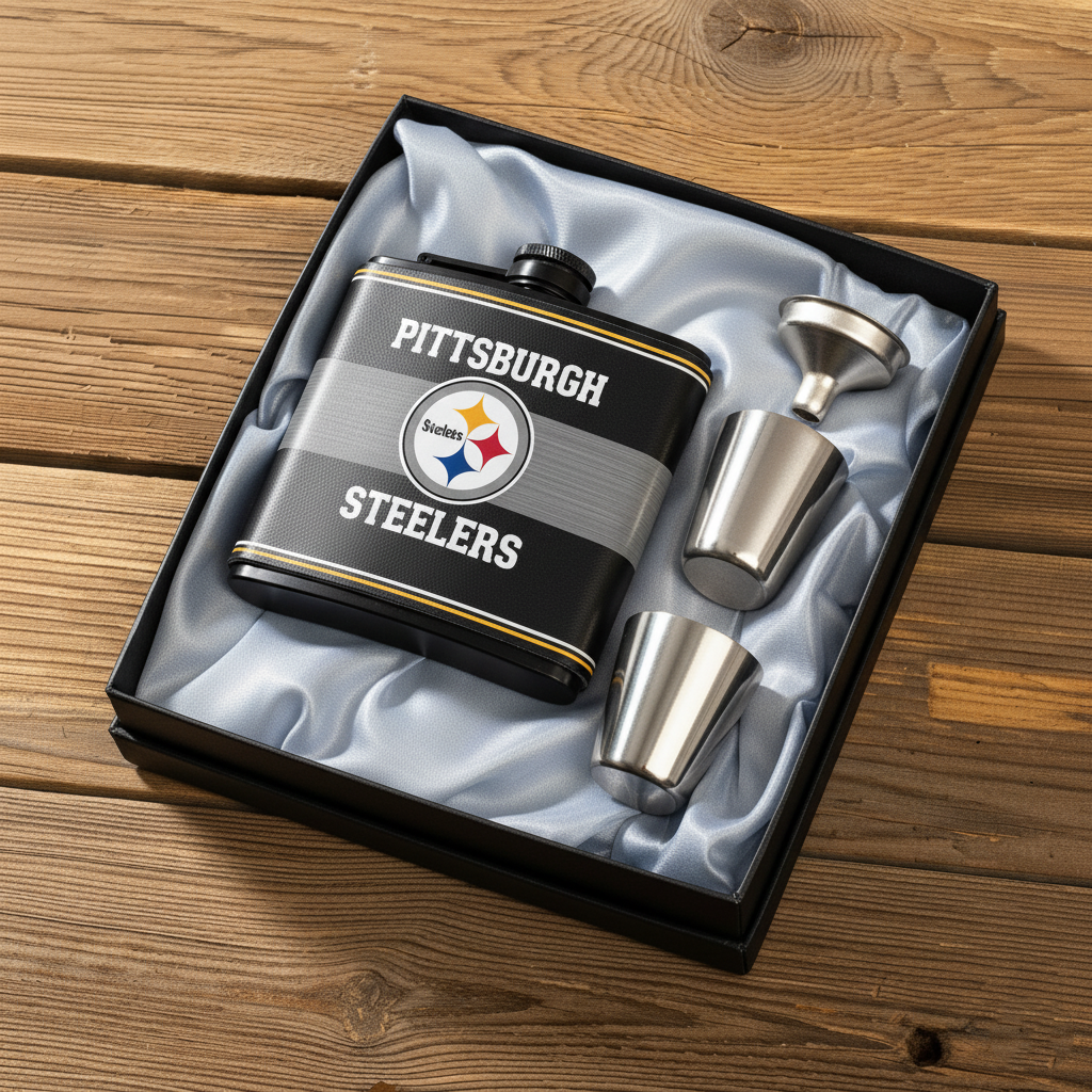 🔥Buy 2 Get 2 Free 🔥🏈NFL Team  Leather Flask