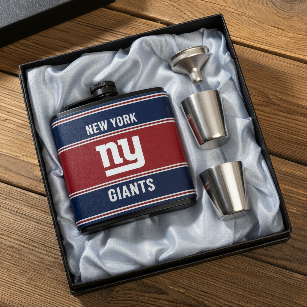 🔥Buy 2 Get 2 Free 🔥🏈NFL Team  Leather Flask
