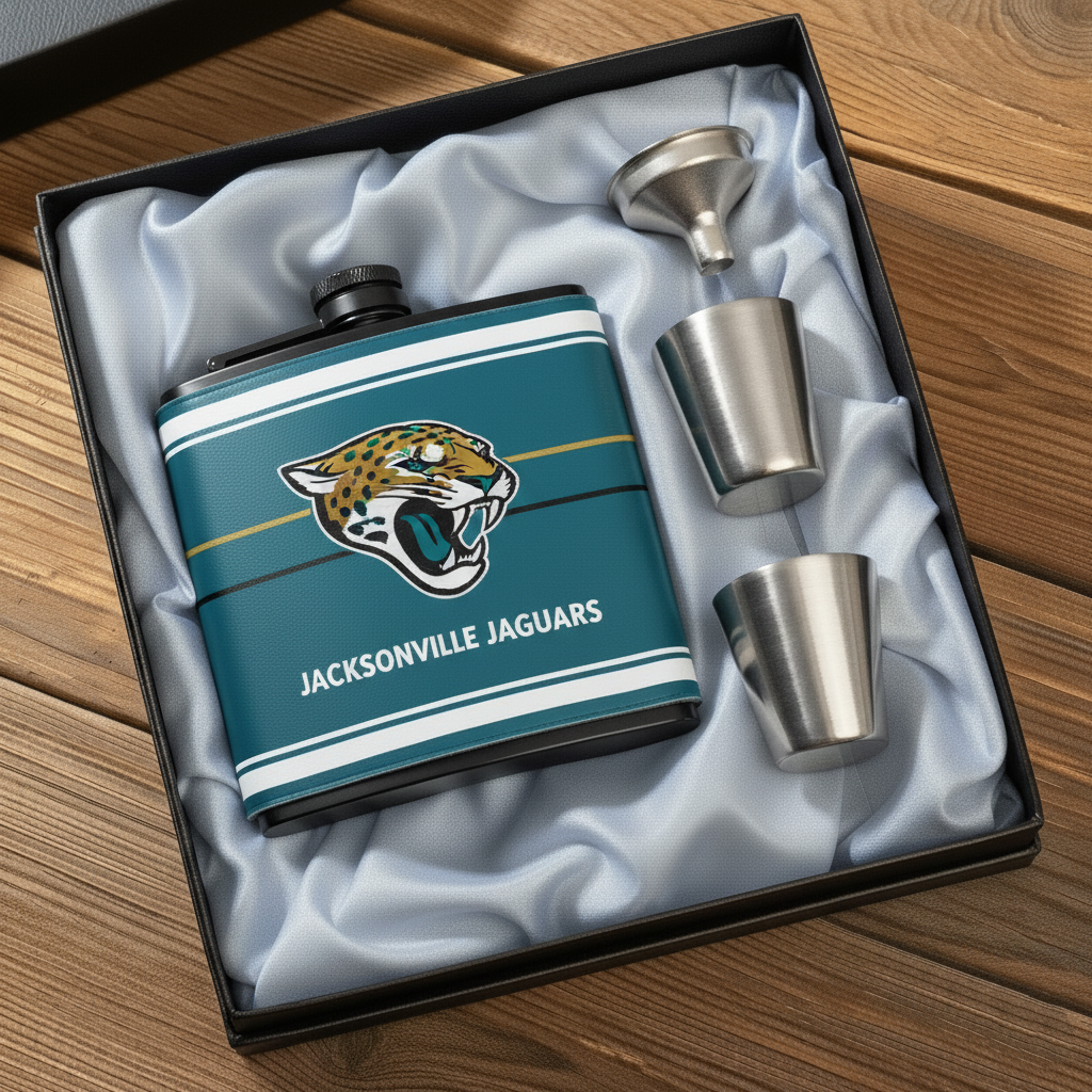 🔥Buy 2 Get 2 Free 🔥🏈NFL Team  Leather Flask