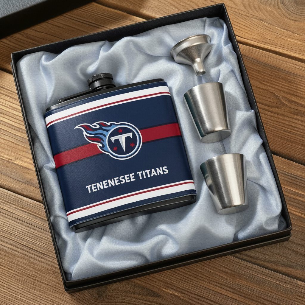 🔥Buy 2 Get 2 Free 🔥🏈NFL Team  Leather Flask