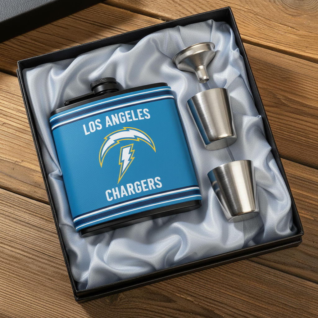 🔥Buy 2 Get 2 Free 🔥🏈NFL Team  Leather Flask