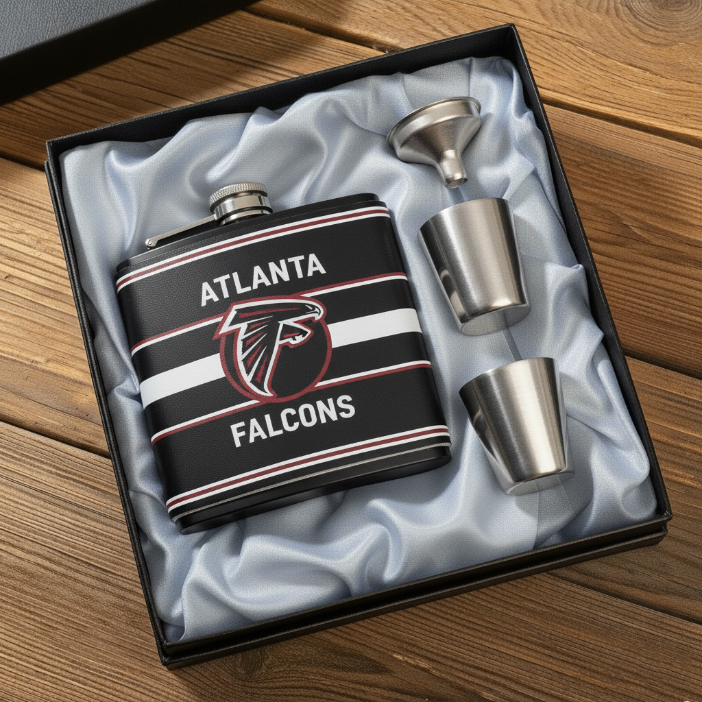 🔥Buy 2 Get 2 Free 🔥🏈NFL Team  Leather Flask