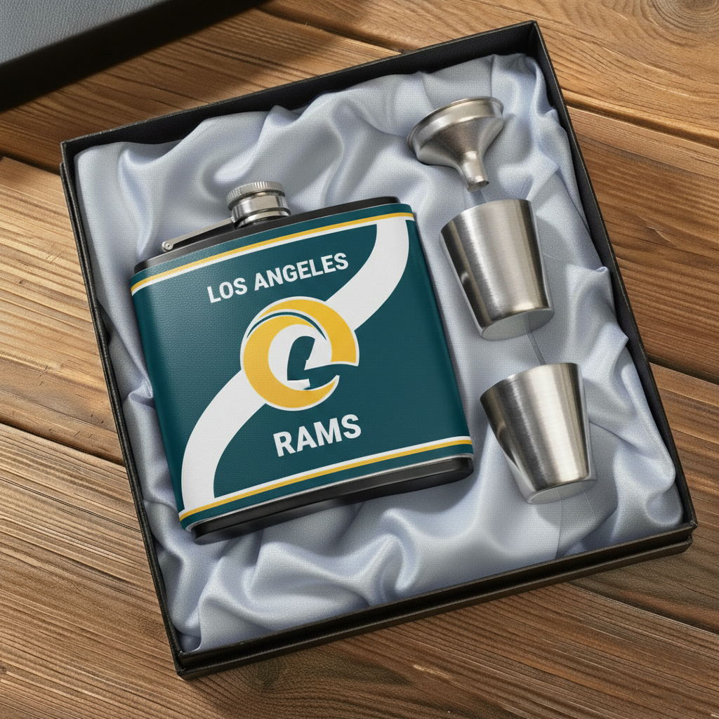 🔥Buy 2 Get 2 Free 🔥🏈NFL Team  Leather Flask