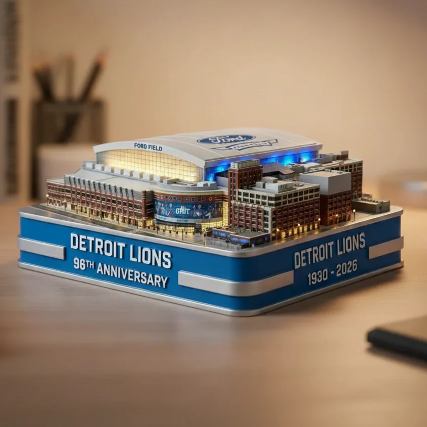 Detroit Lions 96th Anniversary Ford Field Light-Up Collectible Model
