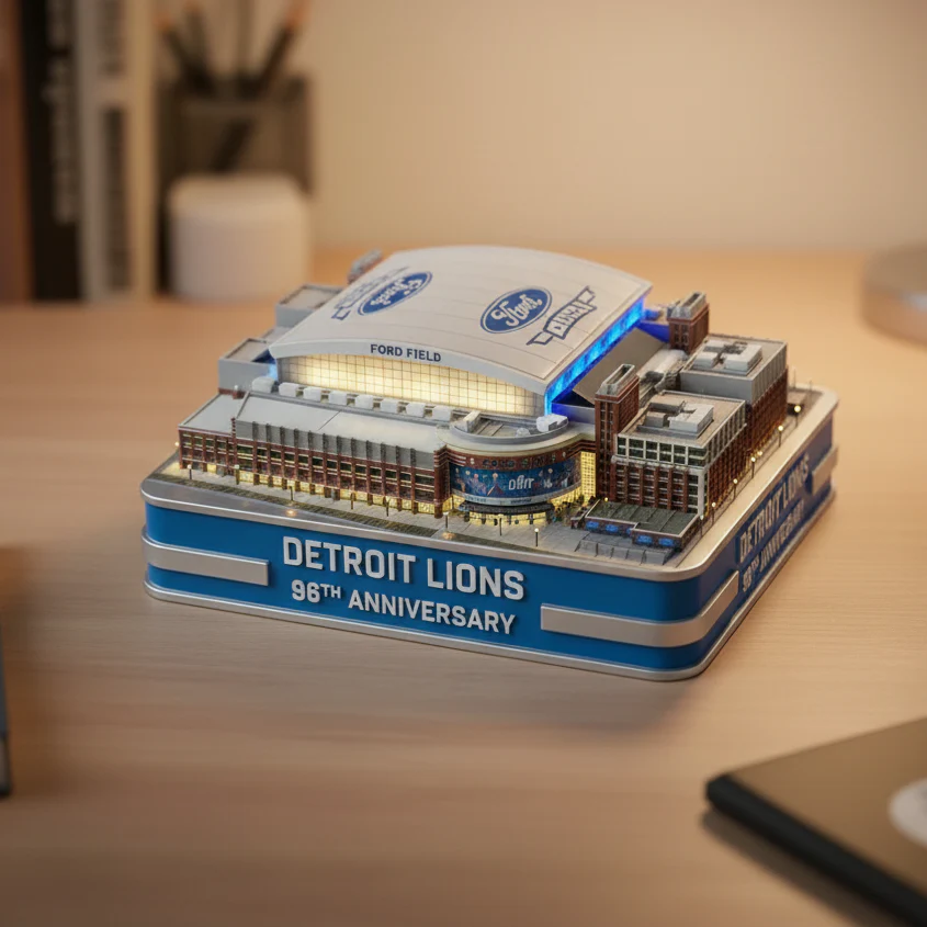 Detroit Lions 96th Anniversary Ford Field Light-Up Collectible Model