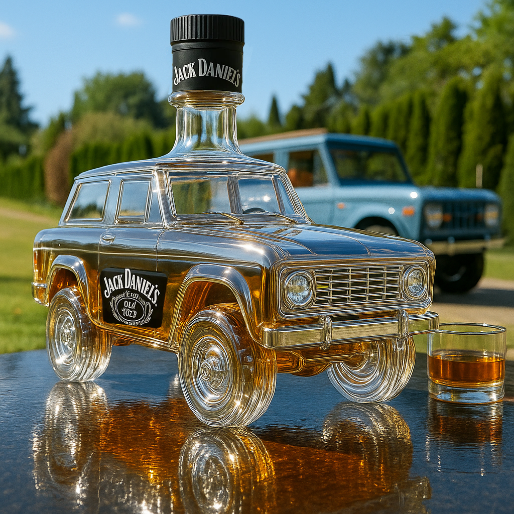 Ford Bronco (1966–1977) Classic Collector's Whiskey Bottle