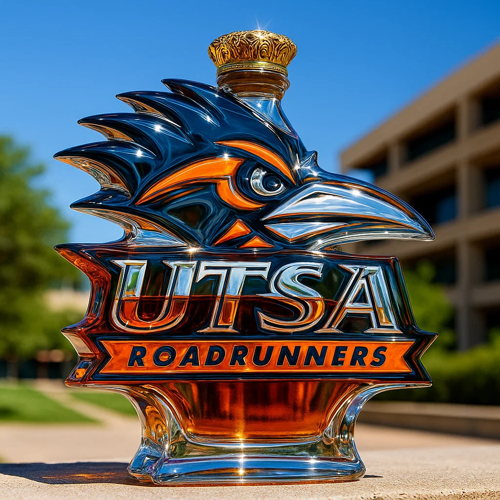 UTSA Roadrunners Whiskey Bottle