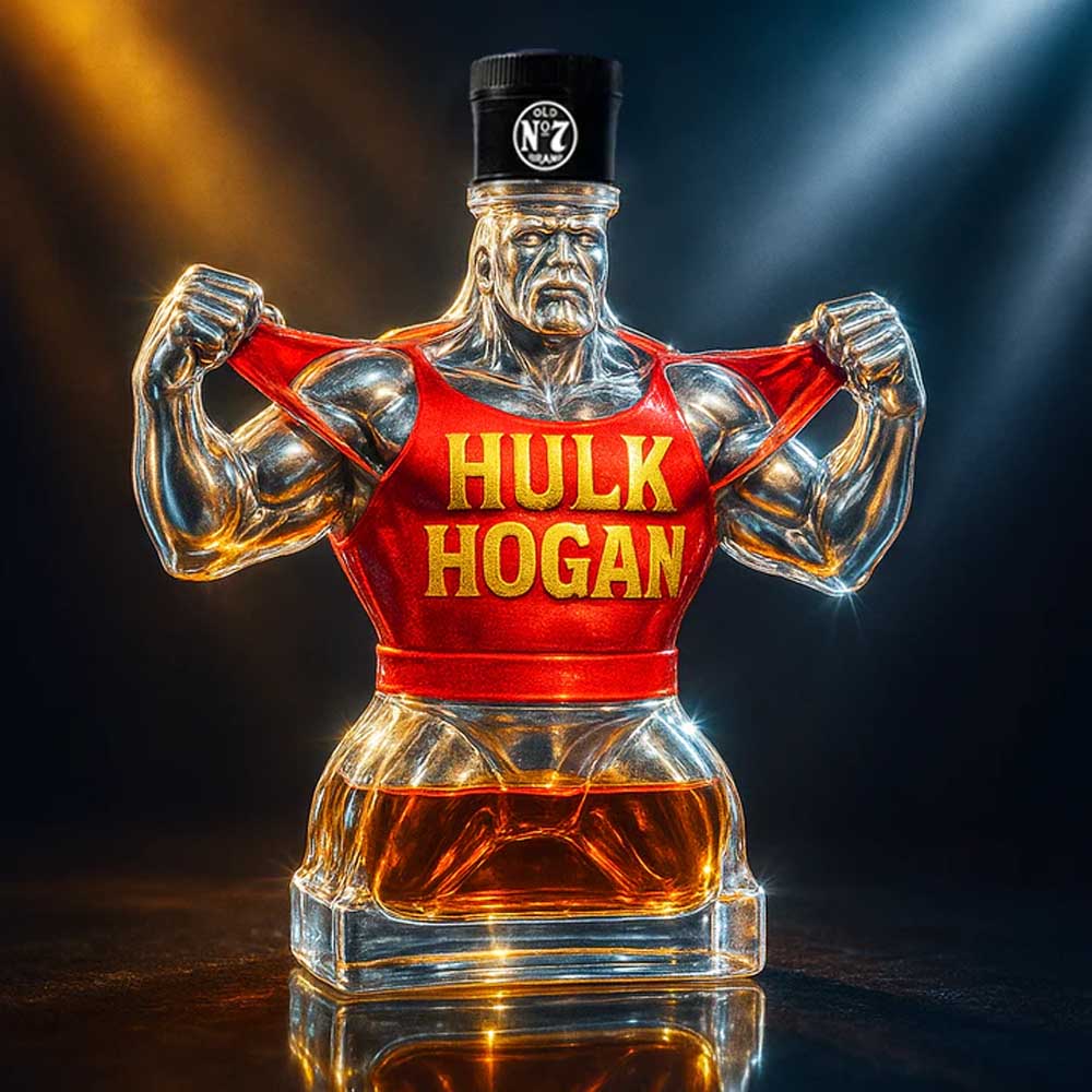 1953-2025 HULK HOGAN Memorial Whiskey Bottle
