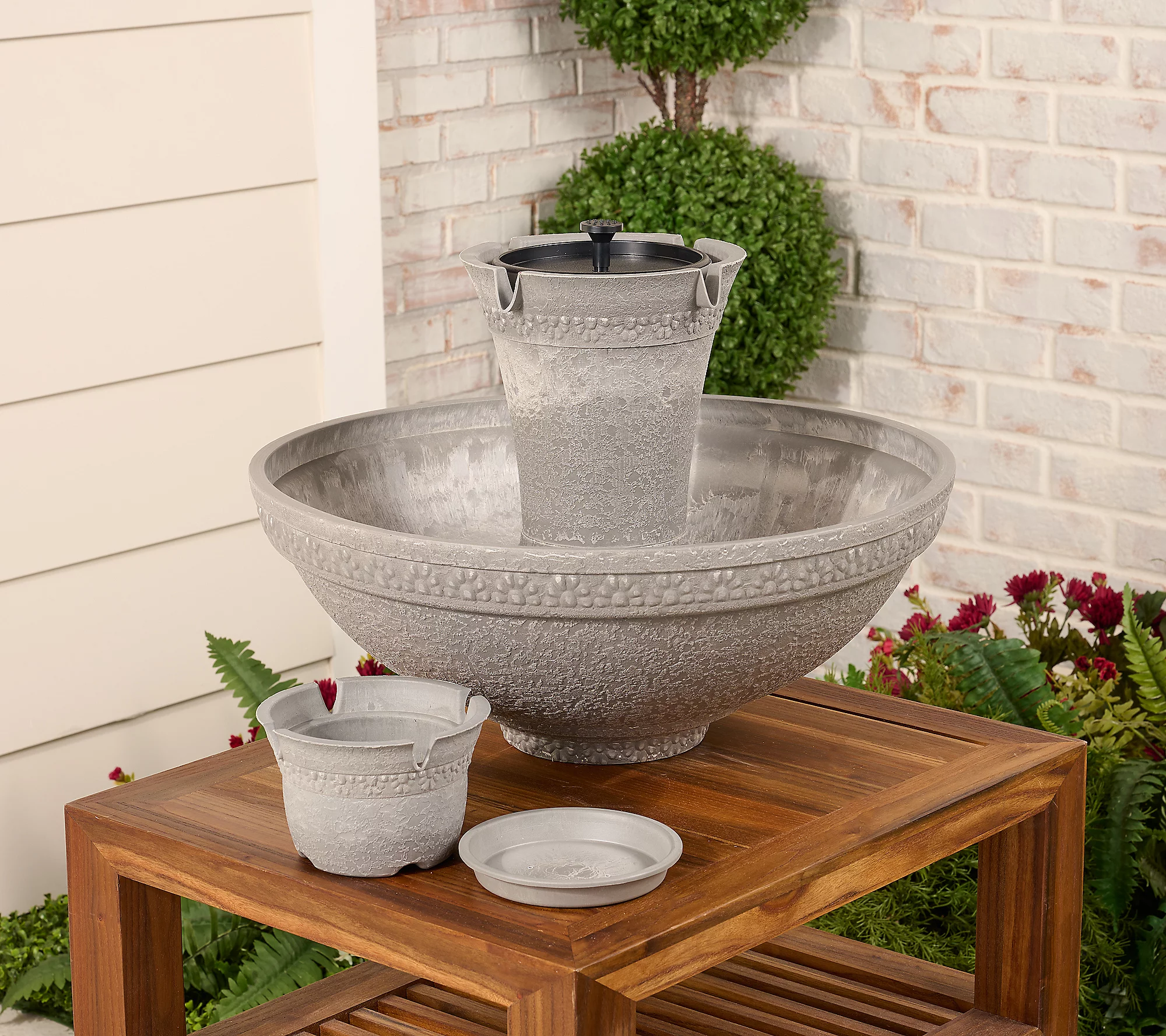 💝Soon to be sold out!!💝Last Day For Clearance✨Bernini Adria Cordless 8-in-1 Modular Fountain with Timer