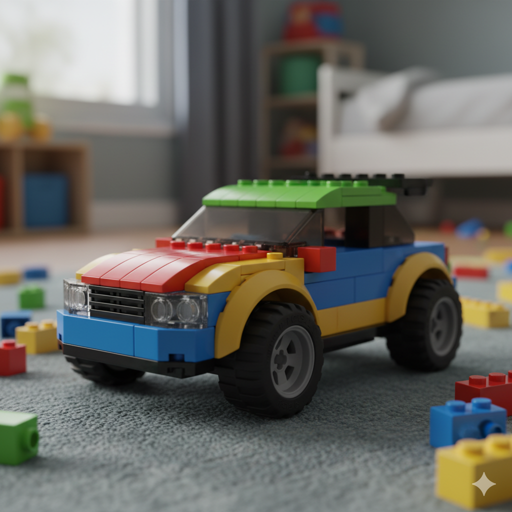Colorful Building Block Toy Car