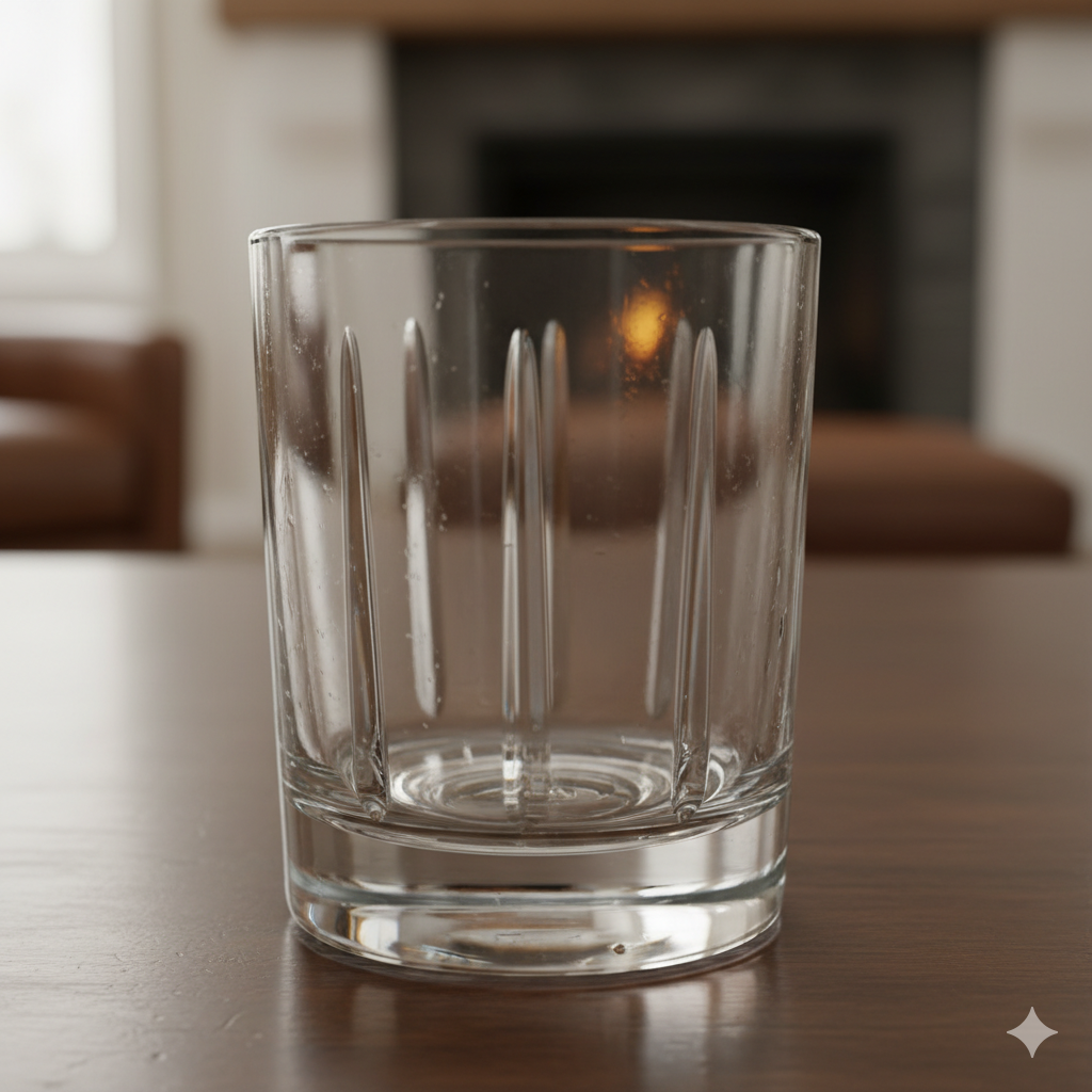Premium Transparent Whiskey Glass