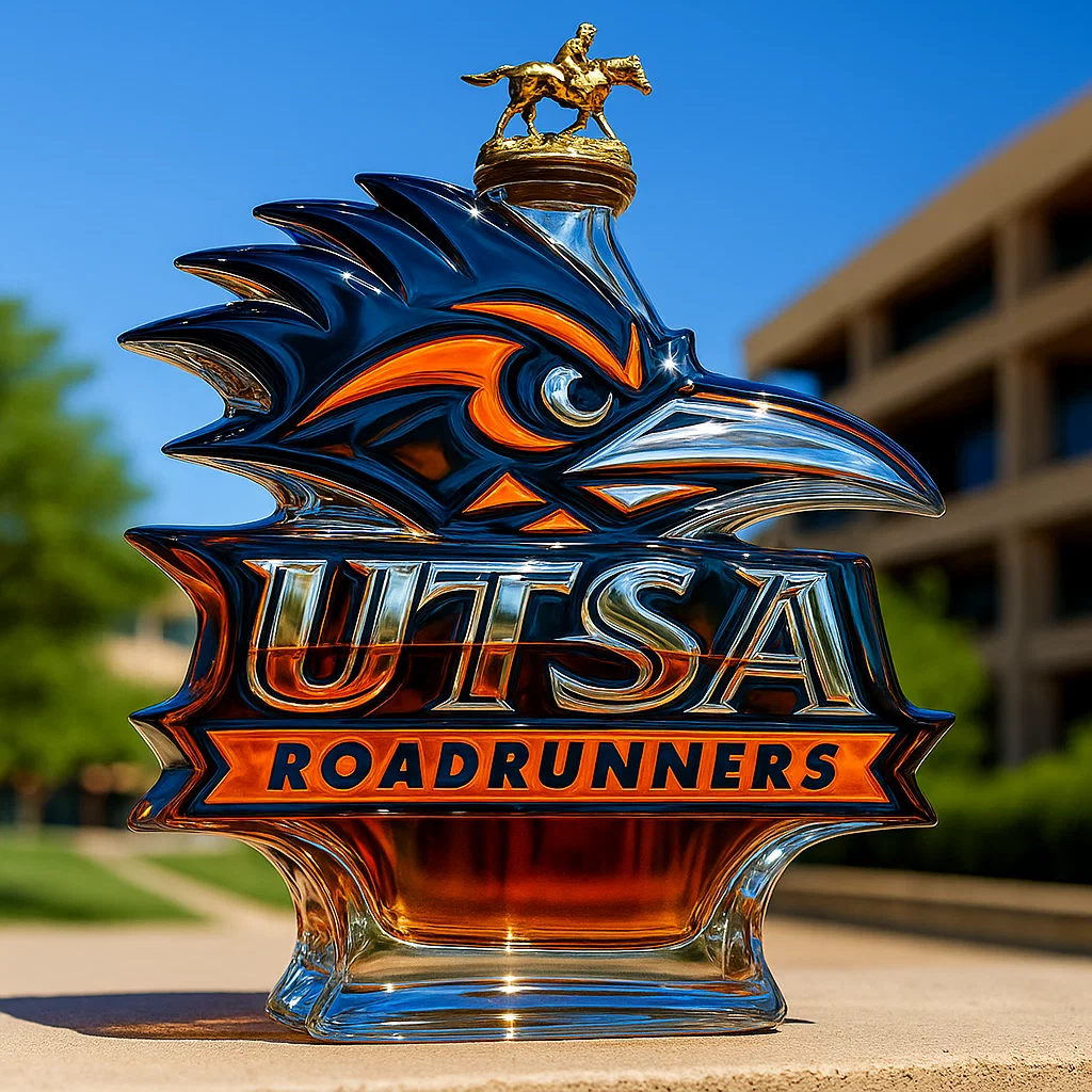 UTSA Roadrunners Whiskey Bottle