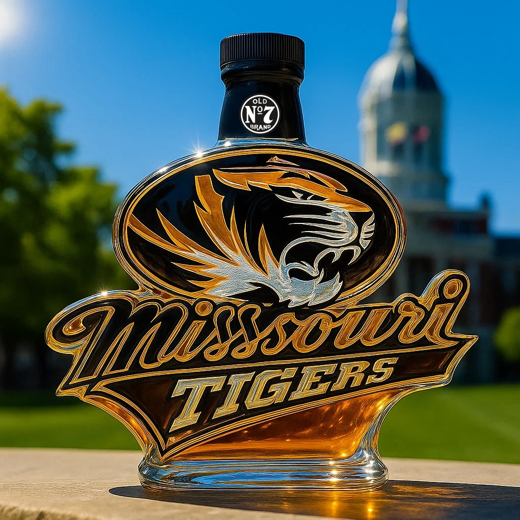 Missouri Tigers Whisky Bottle