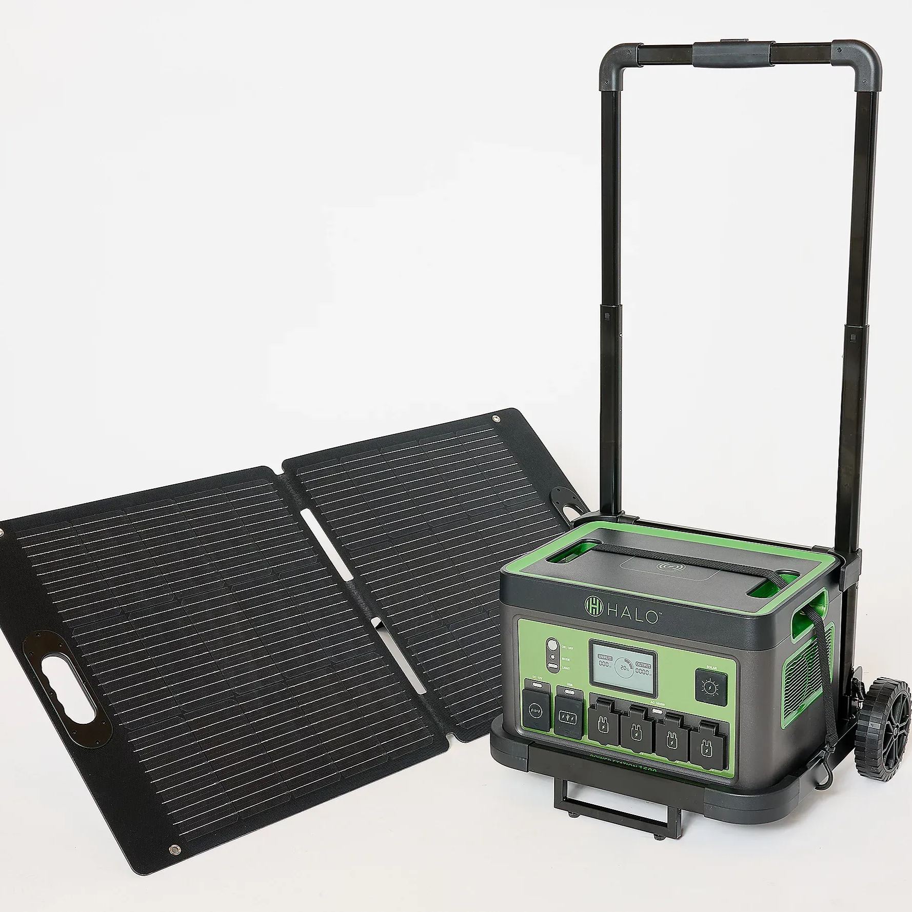 🎉𝗧𝗼𝗱𝗮𝘆'𝘀 𝗦𝗽𝗲𝗰𝗶𝗮𝗹𝘀💝Buy 1 Get 1 Free ✨HALO 1600Wh Power Station with 11 Outlets & 100W Solar Panel & Trolley