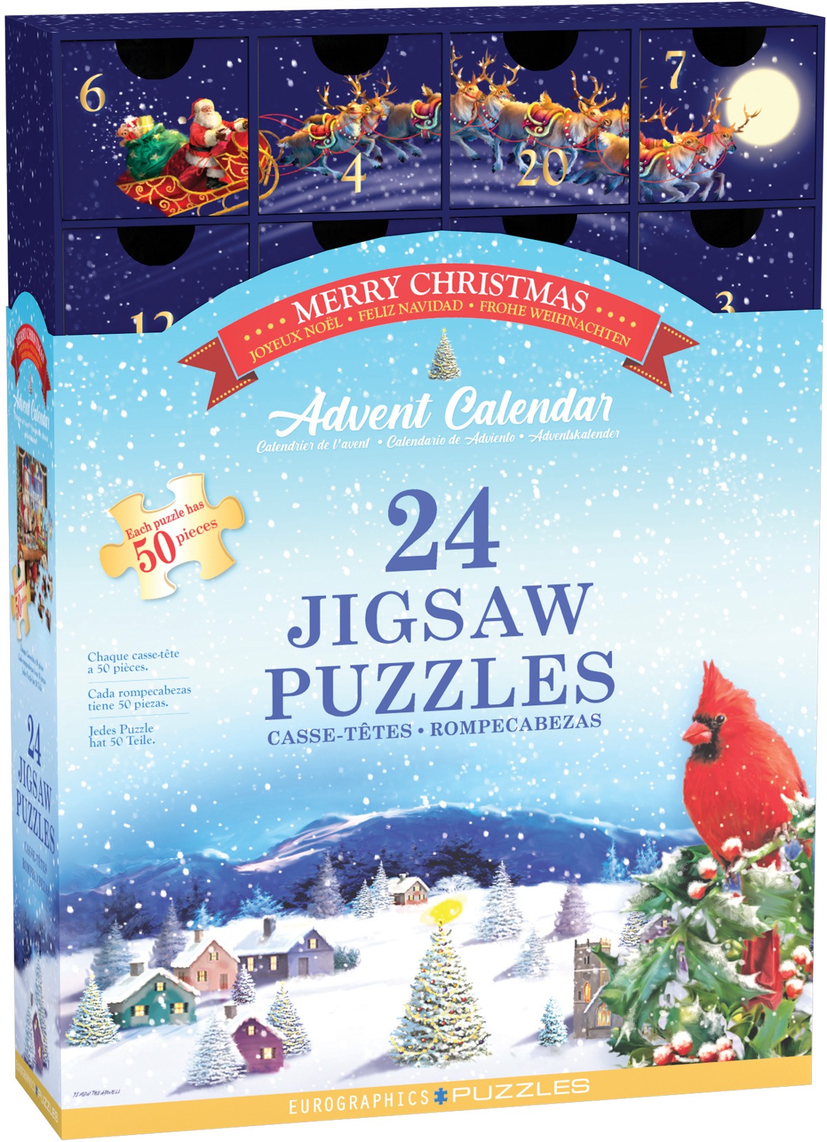 🔥Christmas Advent Calendar Jigsaw Puzzle 1000pcs