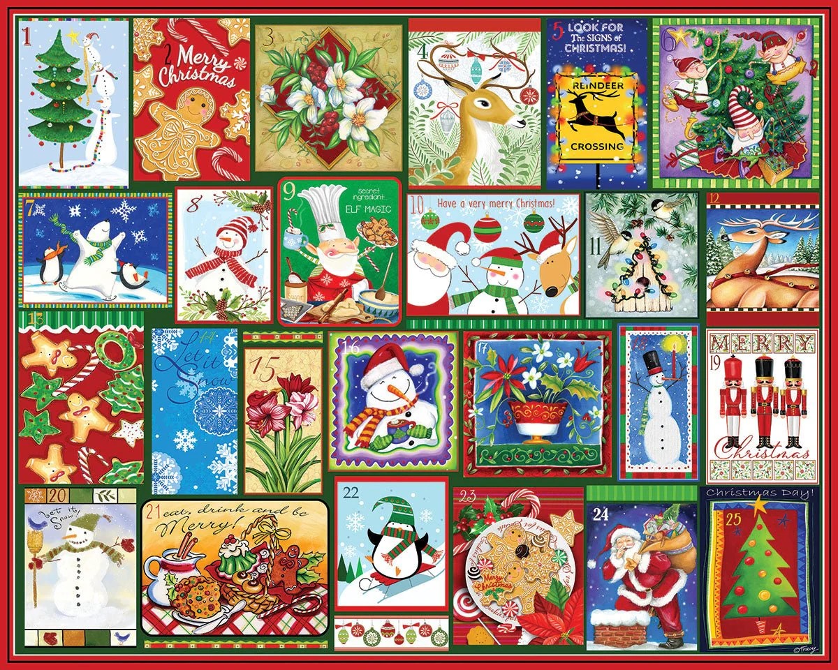 🔥Christmas Advent Calendar Jigsaw Puzzle 1000pcs