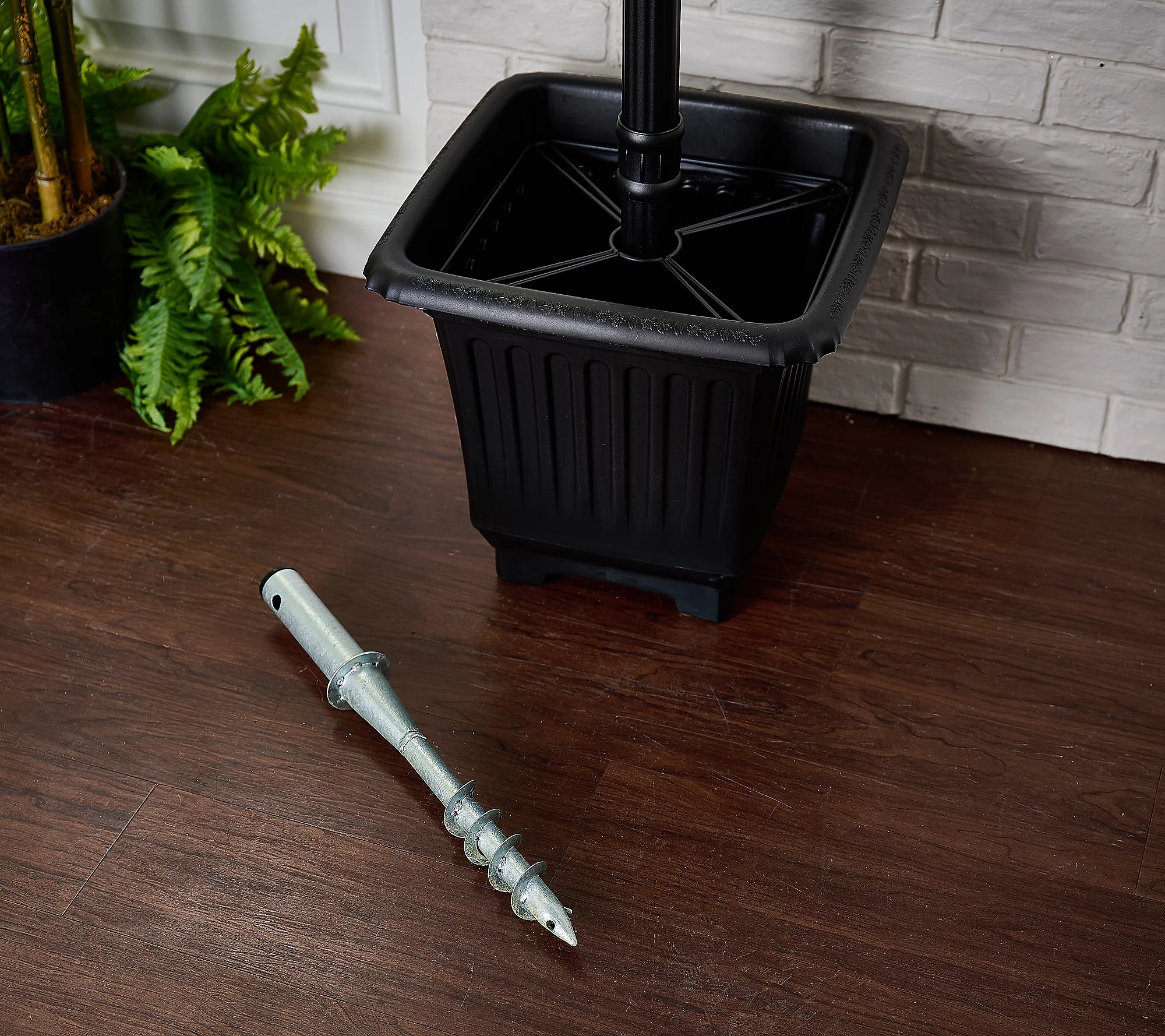 Soon to be sold out!!💝Last Day For Clearance,Buy 2 get 2 free ✨  75.5"Tall Solar Lamp Post with Planter & Stake