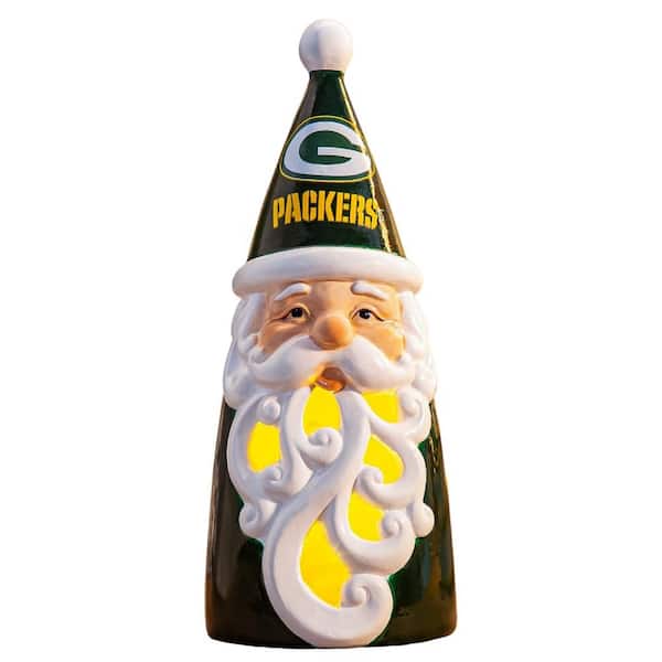 Evergreen 8"H LED Snowman Garden Statuary with NFL Team Logo