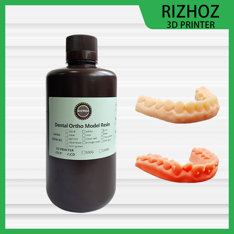 RIZHOZ Dental Ortho Model Resin 405nm for LCD/DLP 3D Printers – High Accuracy, Fast Printing, Ideal for Ortho Models