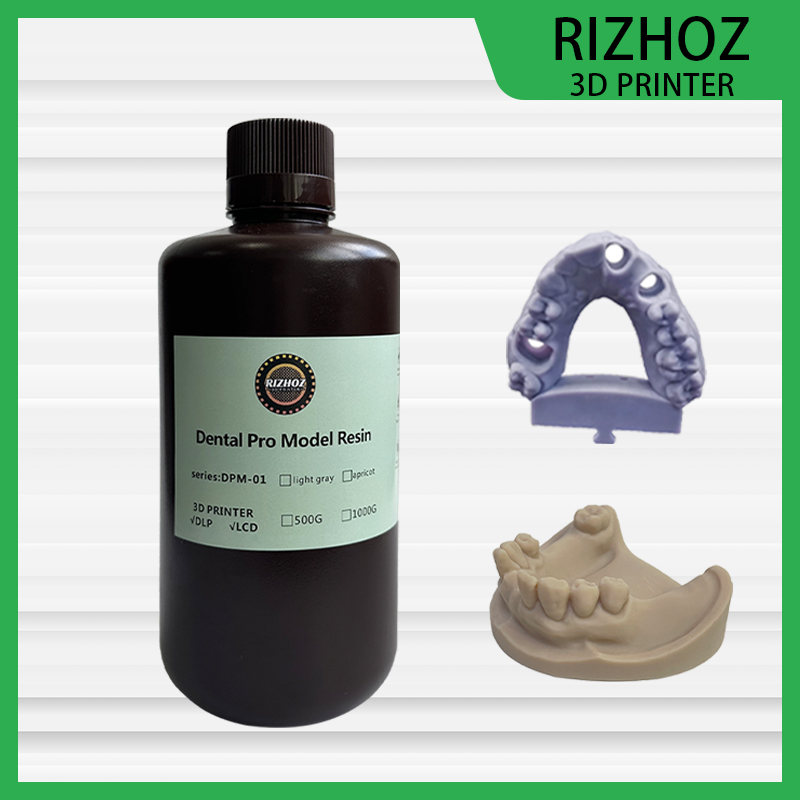 RIZHOZ Dental Pro Model Resin for 3D Printer,High Dimensional Accuracy Very Low Shrinkage Restoration Model Resin Liquid 