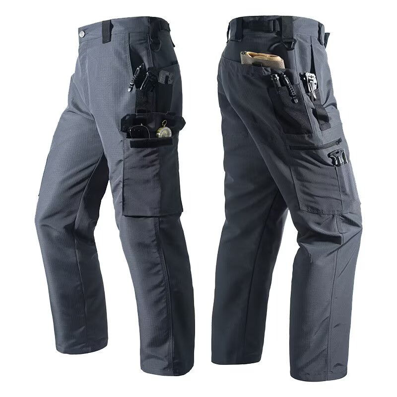 Men's Solid Color Tactical Work Pants