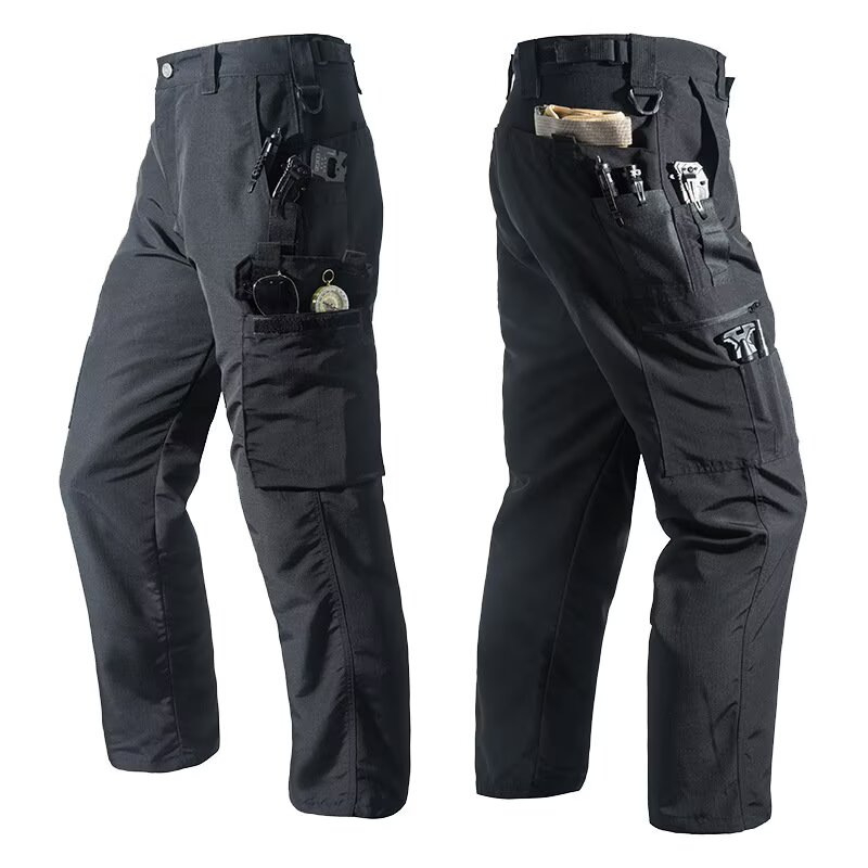 Men's Solid Color Tactical Work Pants