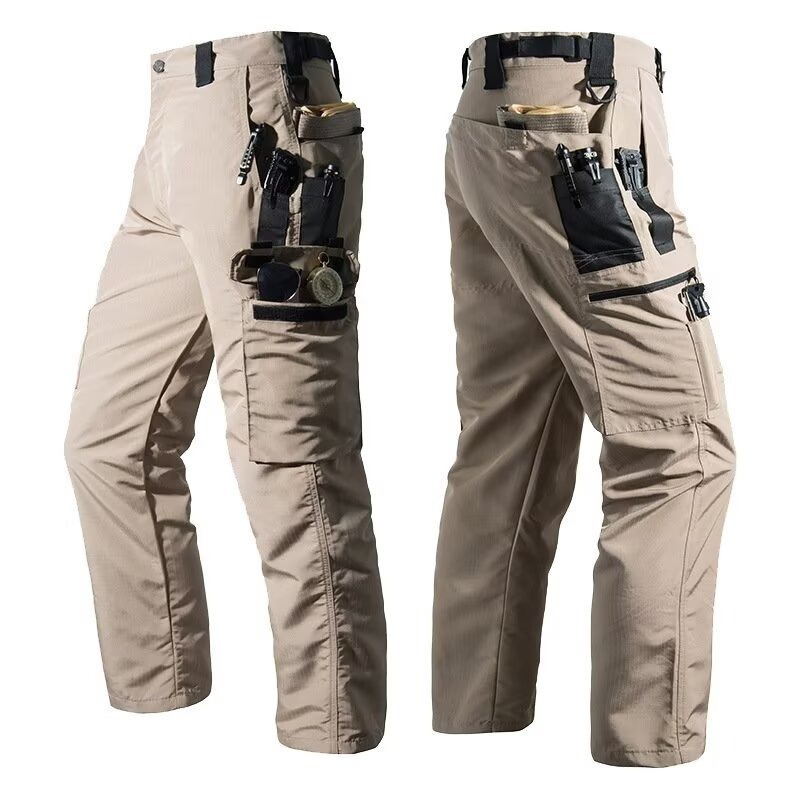 Men's Solid Color Tactical Work Pants