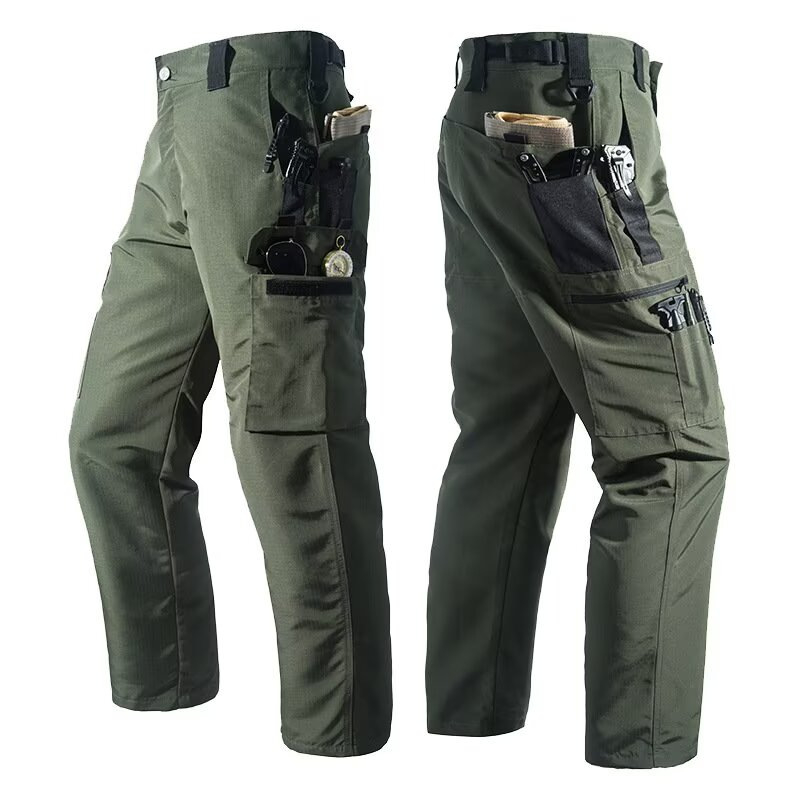 Men's Solid Color Tactical Work Pants
