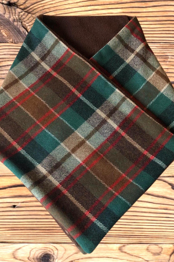 Plaid Double-layer Warm Scarf 23 * 90com