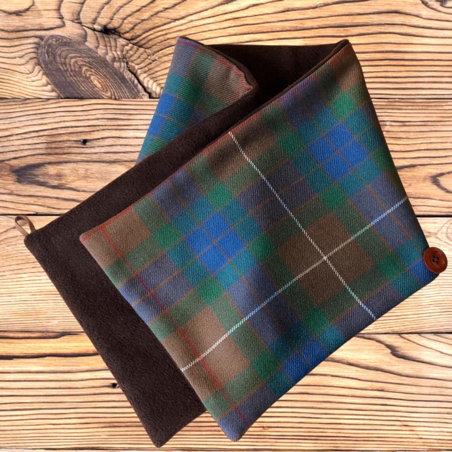 Plaid Double-layer Warm Scarf 23 * 90com