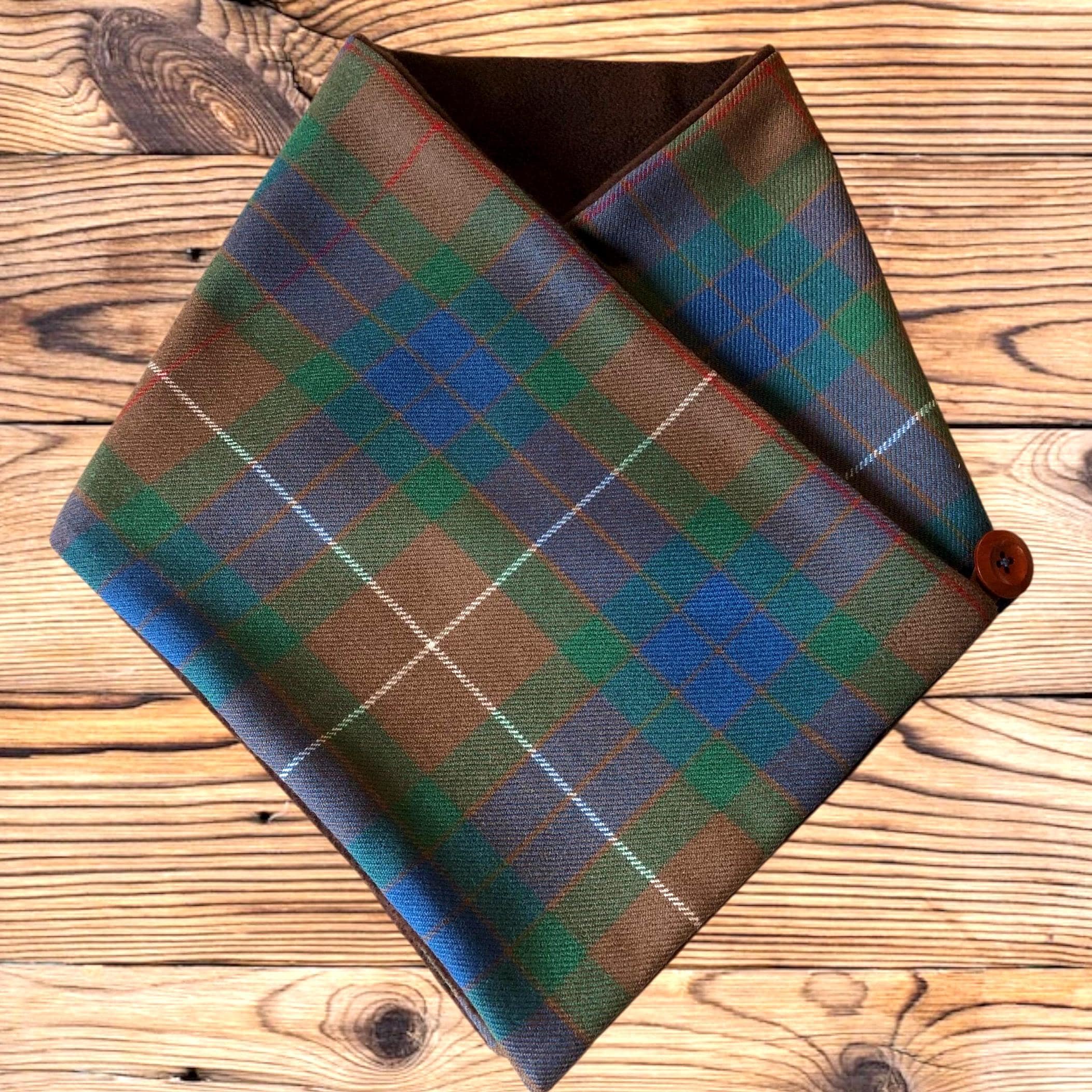 Plaid Double-layer Warm Scarf 23 * 90com