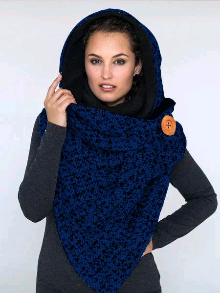 Western Cowboy Cashew Flower Pattern Warm Neck Hood