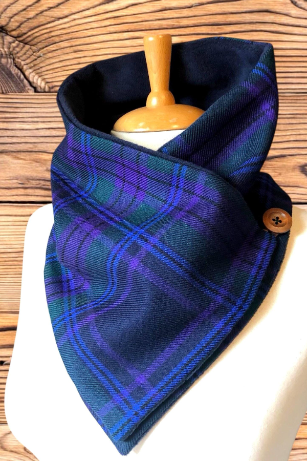 Scottish Plaid Warm Scarf 23 * 90com
