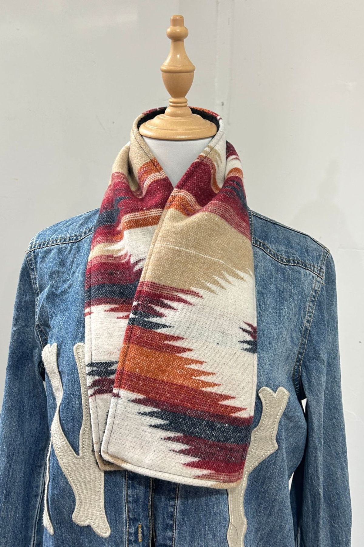 Women's Western Cowboy Aztec Warm Neck Hood