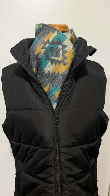 Western Cowboy Aztec Warm Neck Hood