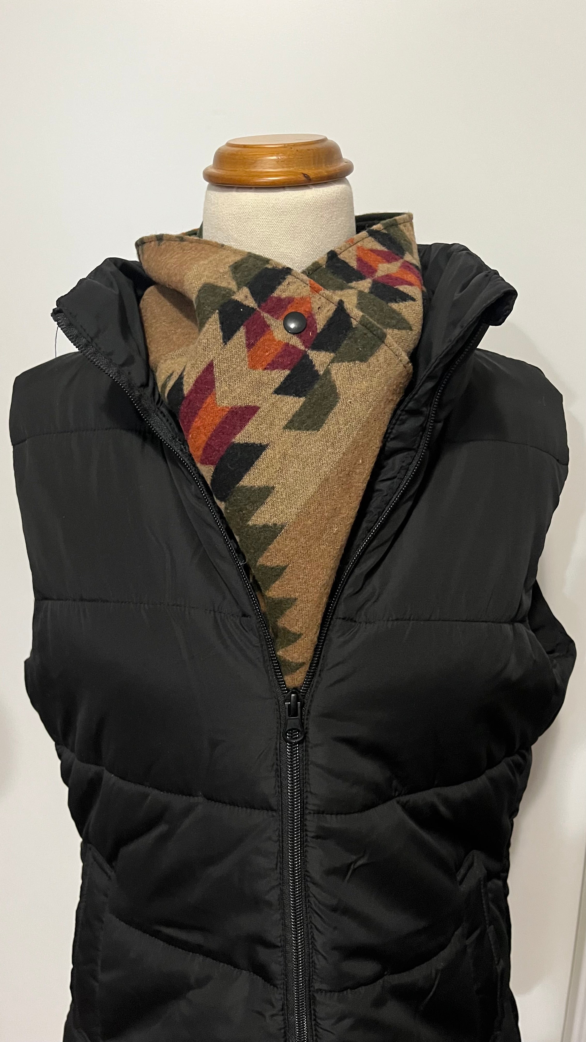 Western Cowboy Aztec Warm Neck Hood